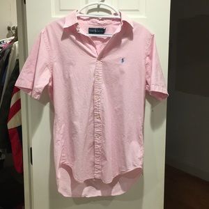 Men’s seersucker Ralph Lauren button down